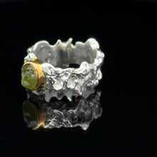 Lejupielādēt attēlu galerijas skatītājā, Gredzens Hrizolīts, 19 izmērs, sudrabs 925