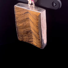 Load image into Gallery viewer, Tiger eye pendant 3cm: silver 925