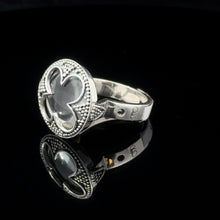 Load image into Gallery viewer, Limurian Quartz Ring Fard, size 16: 925 sterling silver