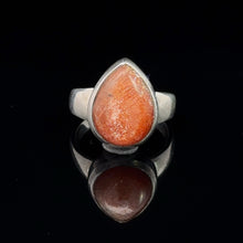 Load image into Gallery viewer, Ring Sunstone size 15: silver 925