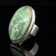 Load image into Gallery viewer, Variscite ring size 16: silver 925