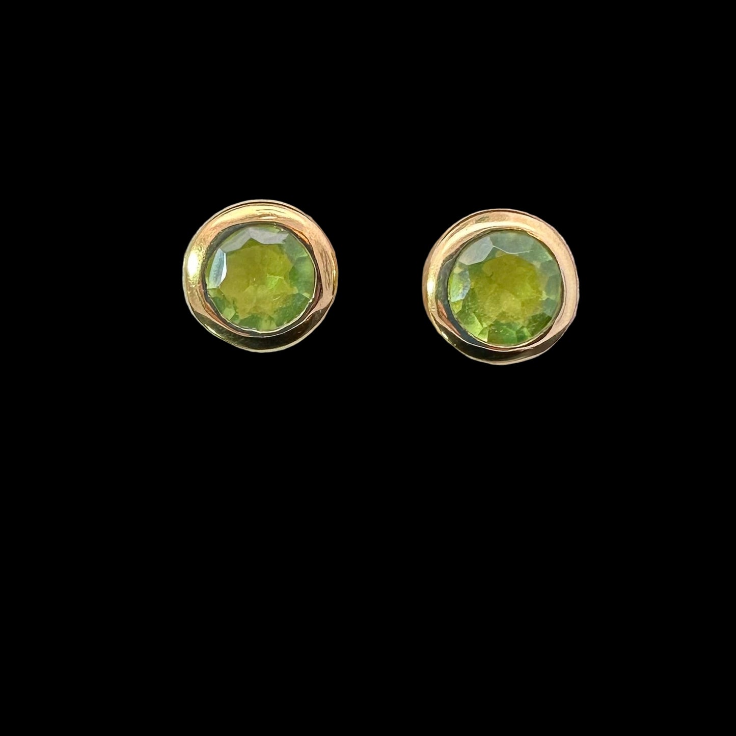 Heat Treated Quartz Stud Earrings Silver 925 17.65 g 6 mm