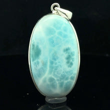 Загрузить изображение в средство просмотра галереи, Кулон Ларимар 17 гр, 5,5 см ; серебро 925