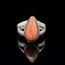 Lejupielādēt attēlu galerijas skatītājā, Gredzens Saules akmens; 16 izmērs sudrabs 925