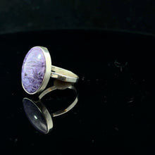 Lejupielādēt attēlu galerijas skatītājā, Haroīta gredzens, 18. izmērs, 4,50 g, akmens 12 x 20 mm; 925. proves sudrabs