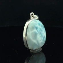 Load image into Gallery viewer, Larimar pendant 10 g, 4 by 2 cm; silver 925
