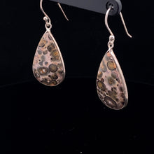 Load image into Gallery viewer, Leopard Jasper Earrings Silver 925