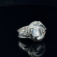 Lejupielādēt attēlu galerijas skatītājā, Limūrijas kvarca gredzens FROJE, 16. izmērs: 925. proves sudrabs