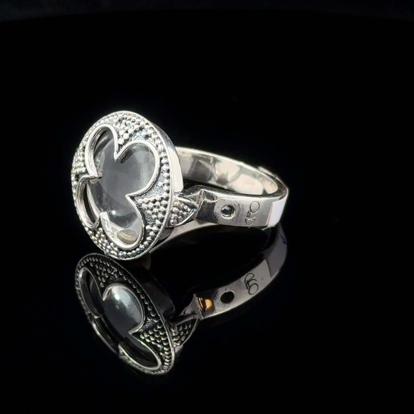 Lemurian Quartz FARD Ring Silver 925 Size 17