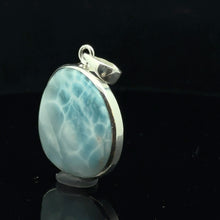Load image into Gallery viewer, Larimar pendant 10 g, 4 by 2 cm; silver 925