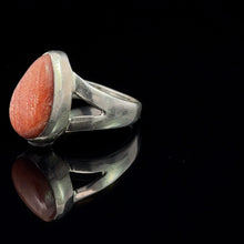 Lejupielādēt attēlu galerijas skatītājā, Gredzens Saules akmens; 16 izmērs sudrabs 925