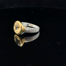 Load image into Gallery viewer, Citrine ring, size 20; 925 sterling silver