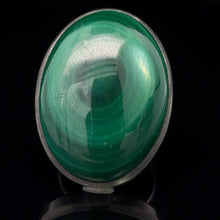 Lejupielādēt attēlu galerijas skatītājā, Gredzens malahīts; 17,5 izmērs; sudrabs 925