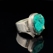 Lejupielādēt attēlu galerijas skatītājā, hromdioptāzes gredzens; 17. izmērs; sudrabs 925