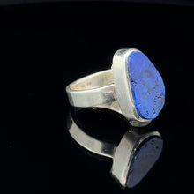 Lejupielādēt attēlu galerijas skatītājā, Gredzens Lazurīts, 18 izmērs, sudrabs 925