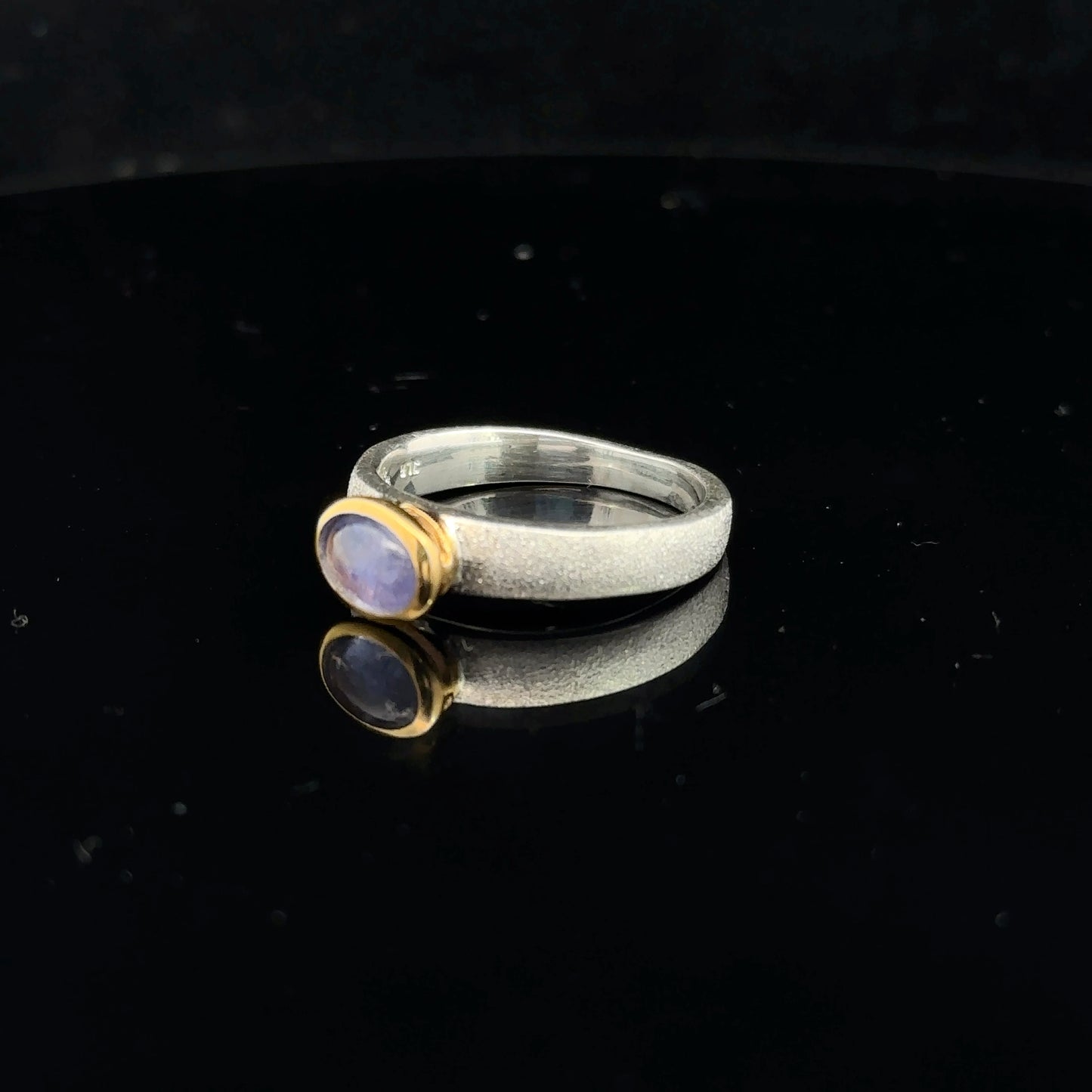 Tanzanite Ring Silver 925 Size 18.5