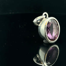 Load image into Gallery viewer, Amethyst pendant 14.5 g, 3 by 1.5 cm