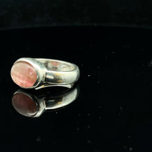 Load image into Gallery viewer, Pink Tourmaline Ring, size 18.5; 925 sterling silver