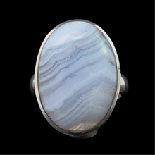 Load image into Gallery viewer, Ring Agate 20 size: silver 925