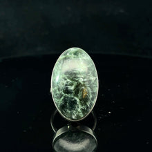 Lejupielādēt attēlu galerijas skatītājā, Serafinīta gredzens, 10g, akmens 20 x 35mm, izmērs 19; 925. proves sudrabs