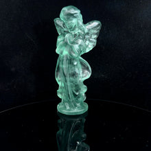 Lejupielādēt attēlu galerijas skatītājā, Eņģelis fluorīta zaļš 12 cm