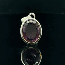 Load image into Gallery viewer, Amethyst pendant 14.5 g, 3 by 1.5 cm