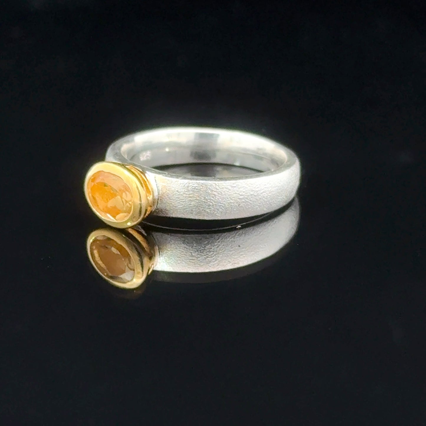 Citrine Ring Silver 925 Size 20
