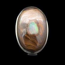 Lejupielādēt attēlu galerijas skatītājā, Gredzens Opāls sugā, 18,5 izmērs; sudrabs 925