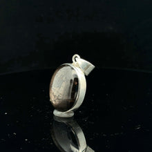 Load image into Gallery viewer, Sapphire pendant, 11g, 2 x 4 cm; 925 sterling silver