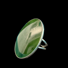 Загрузить изображение в средство просмотра галереи, Jade Silver Ring 925 | Size 21 | Lavka Fei