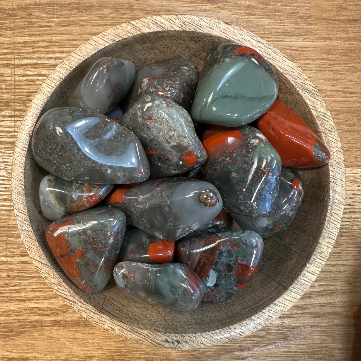 Heliotrope Jasper Processed Mineral 35-45 g 4-5 cm