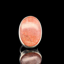 Загрузить изображение в средство просмотра галереи, Sunstone Feldspar Ring Silver 925 Size 17.5 Stone 22 × 40 mm 19 g