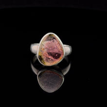 Загрузить изображение в средство просмотра галереи, Кольцо Турмалин арбузный 18 размер: серебро 925