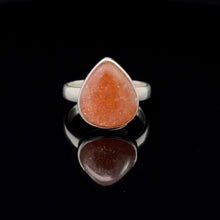 Lejupielādēt attēlu galerijas skatītājā, Gredzens Saules akmens, izmērs 16,5, sudrabs 925