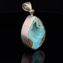Load image into Gallery viewer, Hemimorphite Pendant 2*4cm: 925 silver