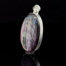 Загрузить изображение в средство просмотра галереи, Кулон Лабрадорит 3,5см: серебро 925