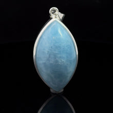 Load image into Gallery viewer, Pendant Aquamarine 4cm: silver 925