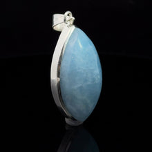 Load image into Gallery viewer, Pendant Aquamarine 4cm: silver 925