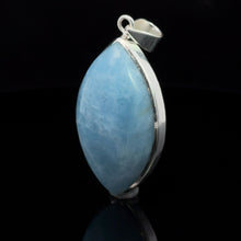 Load image into Gallery viewer, Pendant Aquamarine 4cm: silver 925