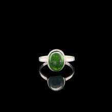 Load image into Gallery viewer, Chrome Diopside Ring, Size 17, Weight 11 g, Stone Size 9 × 11 mm, 925 Sterling Silver