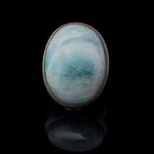 Lejupielādēt attēlu galerijas skatītājā, Larimar gredzens, 16,5 izmērs, 925 sudrabs