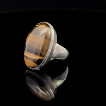 Загрузить изображение в средство просмотра галереи, Кольцо Тигровый глаз 18 размер: серебро 925