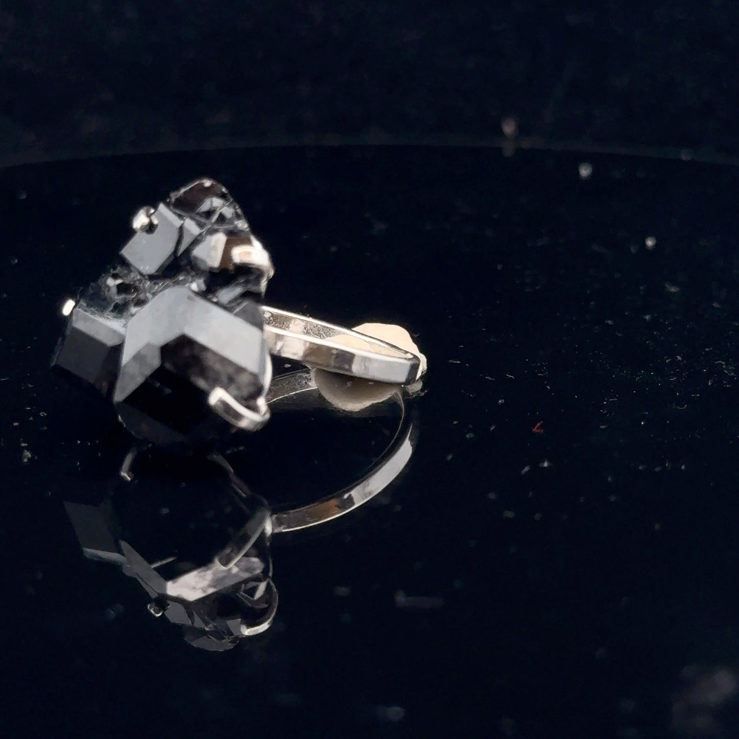 Garnet Ring Silver 925 Natural Gemstone Size 19 11 g
