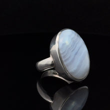 Load image into Gallery viewer, Ring Agate 20 size: silver 925
