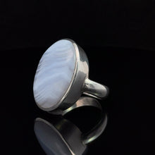 Load image into Gallery viewer, Ring Agate 20 size: silver 925