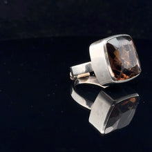 Load image into Gallery viewer, Smoky Quartz Ring 18×18 mm Size 19.5 13.1 g Silver 925