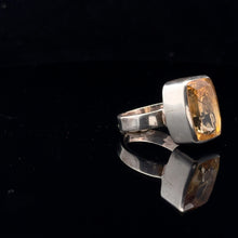 Load image into Gallery viewer, Citrine Ring 15×10 mm Size 18 Silver 925