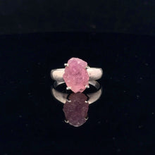 Load image into Gallery viewer, Tourmaline Ring Silver 925 Size 17 front