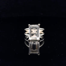 Load image into Gallery viewer, Quartz Ring Silver 925 Size 16 front