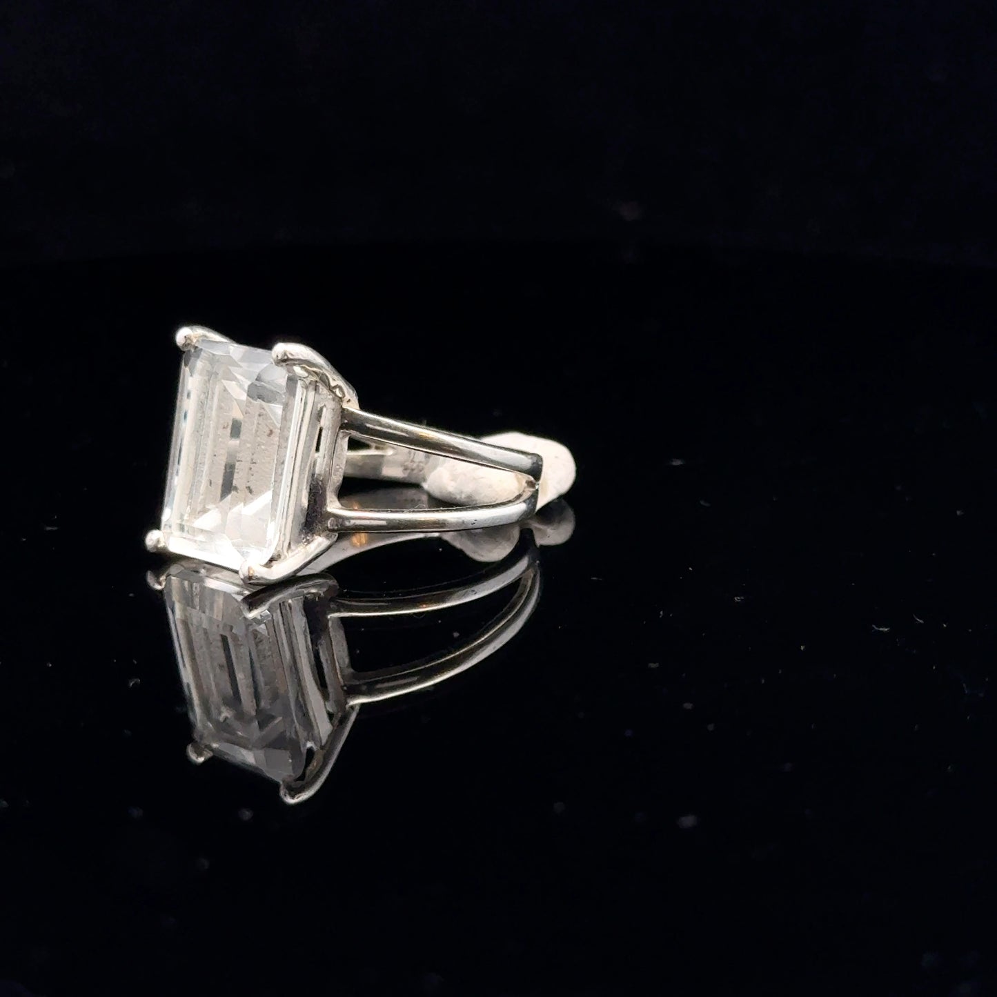 Quartz Ring Silver 925 Size 16